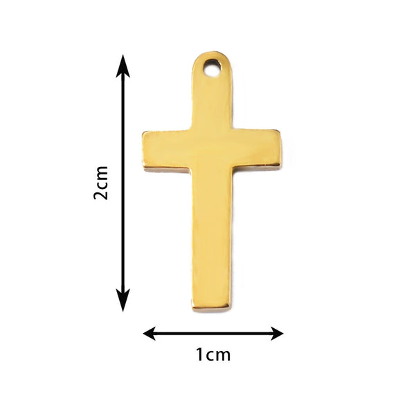 Wholesale Stainless Steel Cut Hollow Cross Jewelry Accessories For Diy Earrings And Bracelet Material