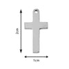 Wholesale Stainless Steel Cut Hollow Cross Jewelry Accessories For Diy Earrings And Bracelet Material