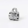 Wholesale Stainless Steel Cylindrical Drum Beads Electroplated Pendant Necklace