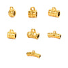 Wholesale Stainless Steel Cylindrical Drum Beads Electroplated Pendant Necklace