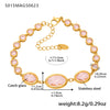 Wholesale Stainless Steel Czech Glass Geometric Anklet For Women Simple Style Luxury Foot Accessories