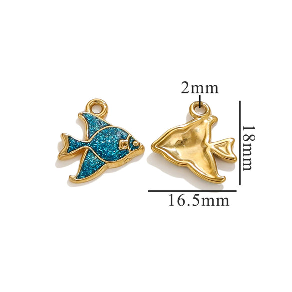 Wholesale Stainless Steel 3D Cartoon Geometric Astronaut Diy Dripping Oil Pendant Jewelry Accessories