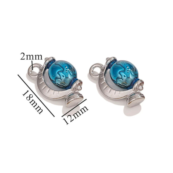Wholesale Stainless Steel 3D Vintage Enamel Oil Drop Cartoon Bear Pendant Necklace Jewelry Accessories