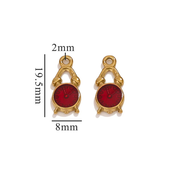 Wholesale Stainless Steel 3D Vintage Enamel Oil Drop Cartoon Bear Pendant Necklace Jewelry Accessories