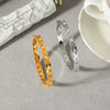 Wholesale Stainless Steel Diamondencrusted Bracelet With Rhombus Clasp And Geometric Design