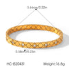 Wholesale Stainless Steel Diamondencrusted Bracelet With Rhombus Clasp And Geometric Design