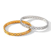 Wholesale Stainless Steel Diamondencrusted Bracelet With Rhombus Clasp And Geometric Design