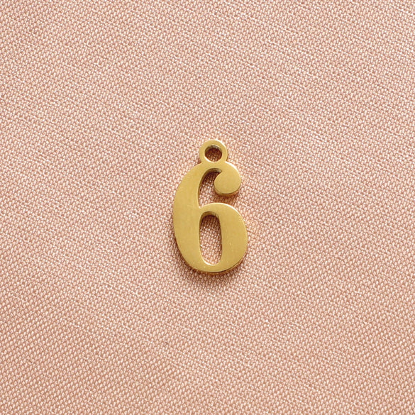 Wholesale Stainless Steel Digital Pendant Necklace Jewelry Accessories With Electroplating And Letters Numbers Text Pattern