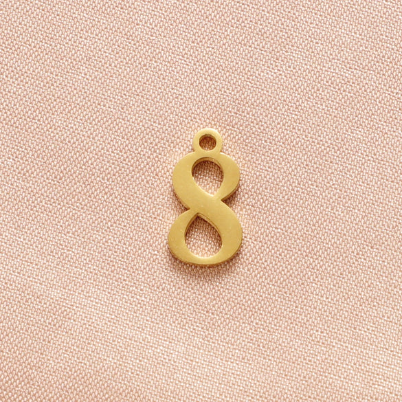 Wholesale Stainless Steel Digital Pendant Necklace Jewelry Accessories With Electroplating And Letters Numbers Text Pattern