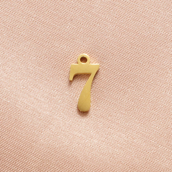 Wholesale Stainless Steel Digital Pendant Necklace Jewelry Accessories With Electroplating And Letters Numbers Text Pattern