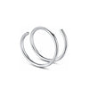 Wholesale Stainless Steel Double Layer Perforated Spiral Nose Ring With Geometric Design Electroplated Jewelry For Unisex
