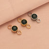 Wholesale Stainless Steel Double Ring Pendant Diy Jewelry Accessories With Smooth Pattern And Electroplating Treatment For December Birthday Stone