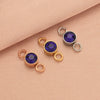 Wholesale Stainless Steel Double Ring Pendant Diy Jewelry Accessories With Smooth Pattern And Electroplating Treatment For December Birthday Stone