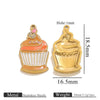 Wholesale Stainless Steel Dripping Oil Ice Cream Cup Phone Charm Pendant Jewelry Accessories
