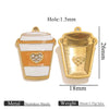 Wholesale Stainless Steel Dripping Oil Ice Cream Cup Phone Charm Pendant Jewelry Accessories