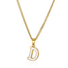 Wholesale Stainless Steel Dripping Oil Letters Necklace Pendant Accessories With Horse Whip Chain