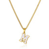 Wholesale Stainless Steel Dripping Oil Letters Necklace Pendant Accessories With Horse Whip Chain