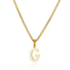 Wholesale Stainless Steel Dripping Oil Letters Necklace Pendant Accessories With Horse Whip Chain
