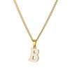 Wholesale Stainless Steel Dripping Oil Letters Necklace Pendant Accessories With Horse Whip Chain