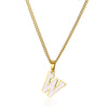 Wholesale Stainless Steel Dripping Oil Letters Necklace Pendant Accessories With Horse Whip Chain