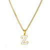 Wholesale Stainless Steel Dripping Oil Letters Necklace Pendant Accessories With Horse Whip Chain