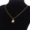 Wholesale Stainless Steel Dripping Oil Letters Necklace Pendant Accessories With Horse Whip Chain