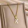Wholesale Stainless Steel Dripping Oil Letters Necklace Pendant Accessories With Horse Whip Chain