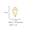 Wholesale Stainless Steel Dripping Oil Lock Pendant Jewelry Accessories With Fan Six Sides Triangle Star Trapezoid Shapes