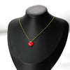 Wholesale Stainless Steel Dripping Oil Love Peach Heart Pendant Jewelry Accessories