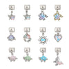 Wholesale Stainless Steel Dripping Oil Style Bracelet With Star Butterfly Sun Heart Shapes