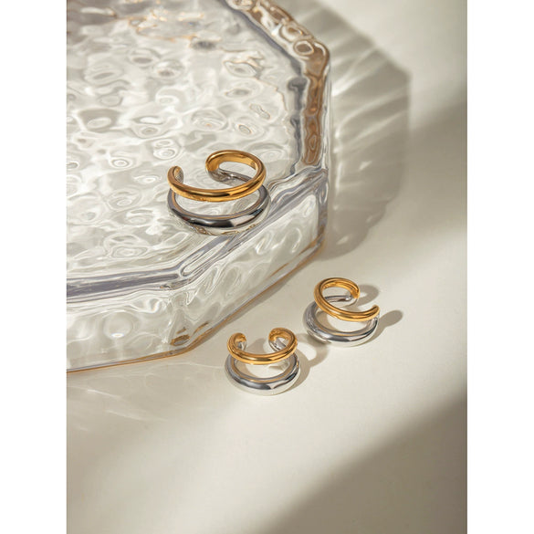 Wholesale Stainless Steel Drop Shape Electroplated Women's Ear Jewelry