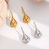 Wholesale Stainless Steel Drop Shape Geometric Simple Electroplated Women's Ear Hooks