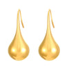 Wholesale Stainless Steel Drop Shape Geometric Simple Electroplated Women's Ear Hooks