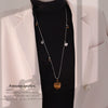 Wholesale Stainless Steel Drop Shape Metal Pull Long Necklace For Stacking