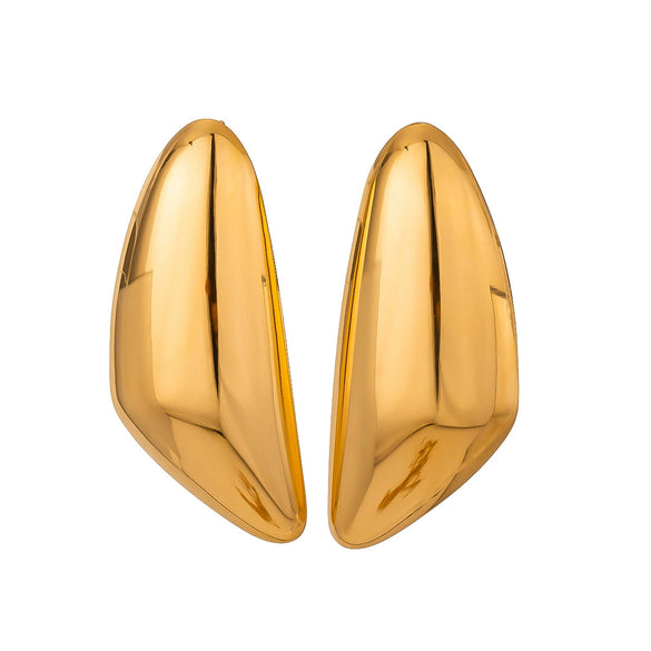 Wholesale Stainless Steel Drop Shaped Electroplated Light Luxury Women's Earrings