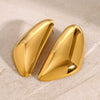 Wholesale Stainless Steel Drop Shaped Electroplated Light Luxury Women's Earrings