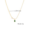 Wholesale Stainless Steel Dropshaped Electroplated Clavicle Chain Necklace For Women Fashion And Retro Style