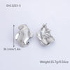 Wholesale Stainless Steel Dropshaped Irregular Retro Earrings Electroplated Jewelry