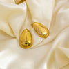 Wholesale Stainless Steel Dropshaped Irregular Retro Earrings Electroplated Jewelry