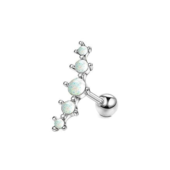 Wholesale Stainless Steel Ear Bone Nail Jewelry With Star Shape And 14K Real Gold Plating In Plants And Flowers Style