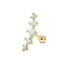 Wholesale Stainless Steel Ear Bone Nail Jewelry With Star Shape And 14K Real Gold Plating In Plants And Flowers Style