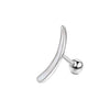Wholesale Stainless Steel Ear Bone Nail Jewelry With Star Shape And 14K Real Gold Plating In Plants And Flowers Style