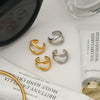Wholesale Stainless Steel Ear Clip Earrings For Women With Geometric Style And Electroplating Treatment
