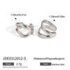 Wholesale Stainless Steel Ear Clip Earrings For Women With Geometric Style And Electroplating Treatment