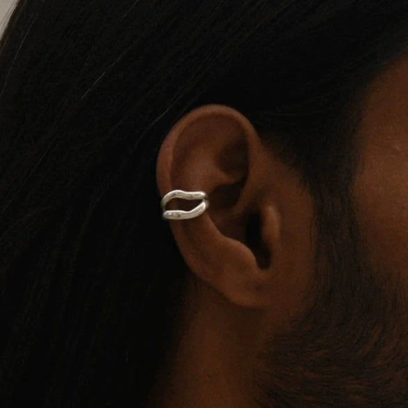 Wholesale Stainless Steel Ear Clip Earrings For Women With Geometric Style And Electroplating Treatment
