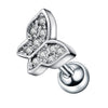 Wholesale Stainless Steel Ear Nails With Fivepointed Star Peach Heart And Cross Shapes Microinlaid Zircon Electroplated For Women