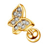 Wholesale Stainless Steel Ear Nails With Fivepointed Star Peach Heart And Cross Shapes Microinlaid Zircon Electroplated For Women
