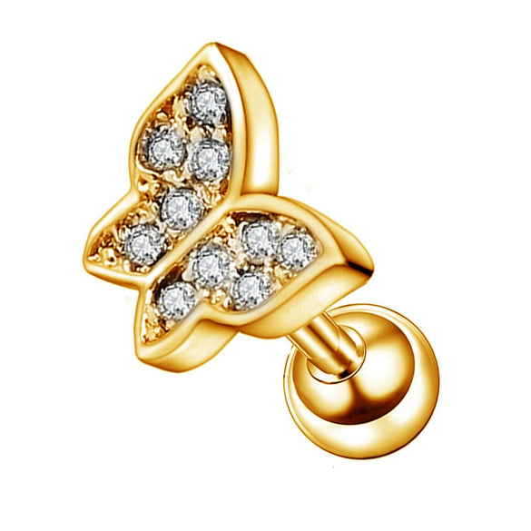 Wholesale Stainless Steel Ear Nails With Fivepointed Star Peach Heart And Cross Shapes Microinlaid Zircon Electroplated For Women