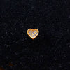 Wholesale Stainless Steel Ear Nails With Fivepointed Star Peach Heart And Cross Shapes Microinlaid Zircon Electroplated For Women
