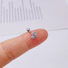 Wholesale Stainless Steel Ear Nails With Fivepointed Star Peach Heart And Cross Shapes Microinlaid Zircon Electroplated For Women